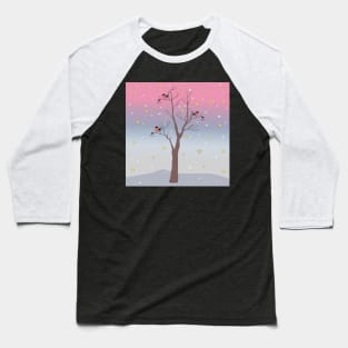 Bird Tree Baseball T-Shirt